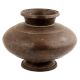 Handmade Brown Patina Finish Round Brass Water Pot