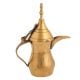 Handcrafted Golden Brass Dallah Coffee Pot