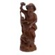 Handmade Red Wooden Madari Bandar Decorative Showpiece