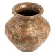 Handmade Brown Brass Middle Eastern Islamic Pot