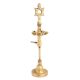 Handmade Golden Brass Oil Lamp South Indian Inauguration Lamp