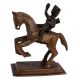 Brass Rani Laxmibai On Horse Statue