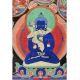 Hand Made Multicolored Primordial Buddha Kuntuzangpo Tibetan Thangka Painting