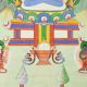 Handmade Multicolored Buddha (Samantabhadra) With Consort Thangka Painting On Canvas
