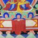 Handmade Multicolored Samantabhadra Buddha With His Consort Tibetan Thanka Painting