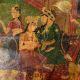 HandmadeÂ Multi-coloured Mughal Canvas Painting Moghul Empire Harem