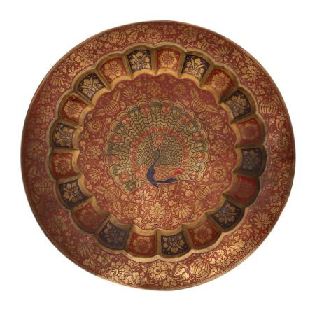 Peacock Embellished Decorative Tray For Home Decor Projects