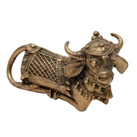 Embellished Decorative Nandi Bull For Prosperity And Happiness