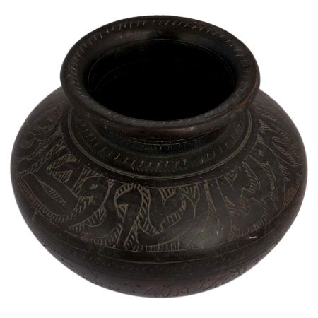 Handmade Black Brass Water Pot Or Lota