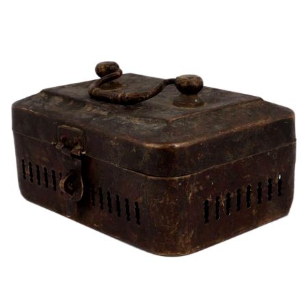 Handmade Brown Brass Square  Brass Container Or Storage Box