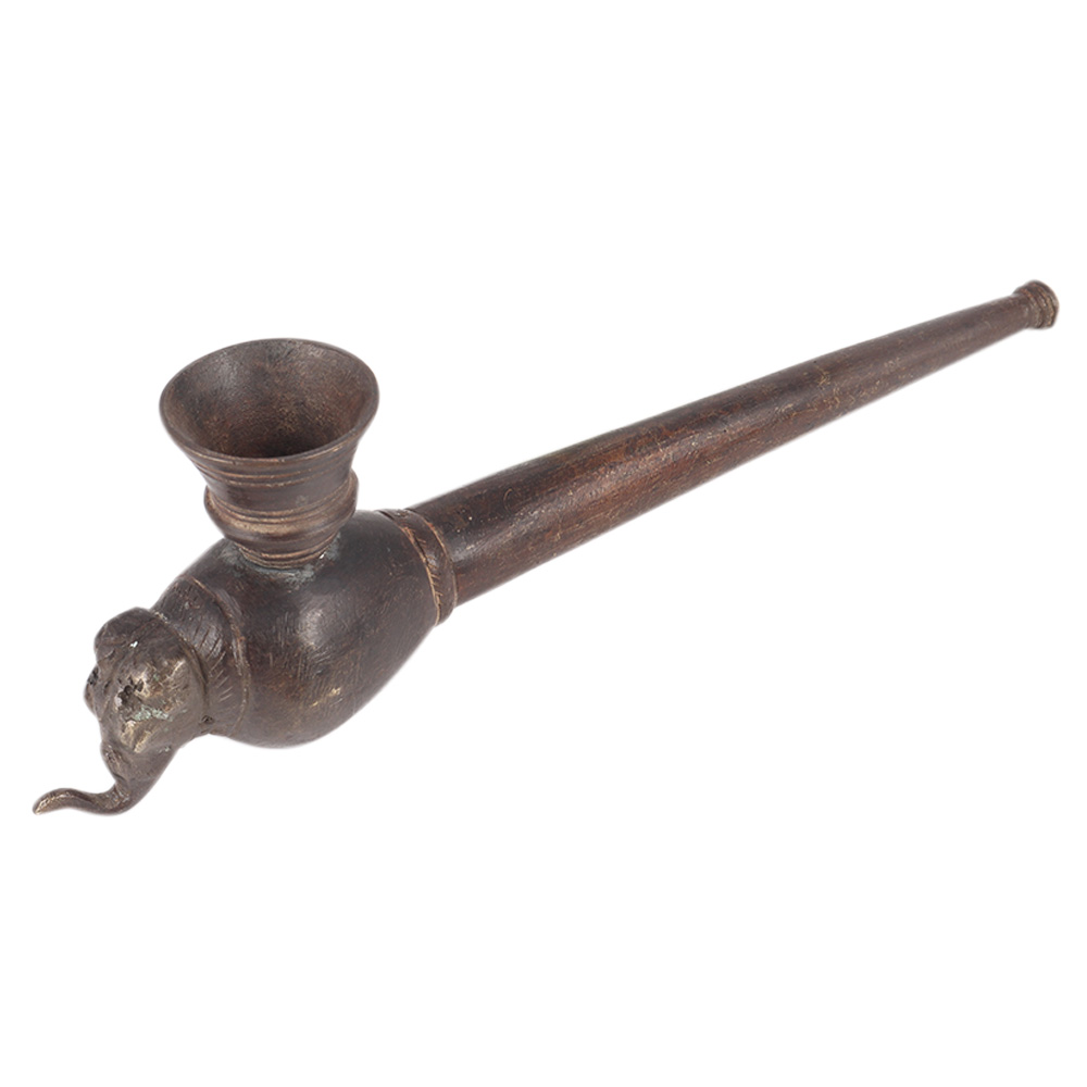 Brass Design Indian Chillum