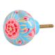 Red & Blue Beautiful Wooden Knob