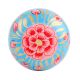 Red & Blue Beautiful Wooden Knob