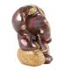 Handmade Brown And Golden Brass Decorative Ganesha Statue