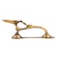 Handmade Golden Brass Diya With Long Snake Handle