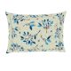 Spaces 104 TC Blue Leaves Cotton Double Bed Sheet with 2 Pillow Covers