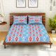Blue Spaces 104 TC Cotton Double Bed Sheet with 2 Pillow Covers
