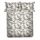 Grey Leaves Spaces 104 TC Cotton Double Bed Sheet with 2 Pillow Covers