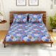 Blue Spaces 104 TC Cotton Double Bed Sheet with 2 Pillow Covers