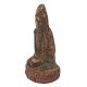 Handmade Brown Tarnished Brass Sitting Indian Sage Statue