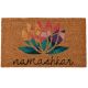 Brown Premium Coir Mat Lotus