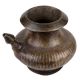 Handmade Oxidized Brass Karwa Lota Or Pot