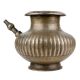 Handmade Brown Brass Pot With Spout Indian Holy Water Vessel