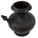 Handmade Black Stained Brass Pot With Spout
