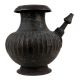 Handmade Black Stained Brass Pot With Spout