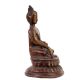 Handmade Red Brass Lord Buddha Earth Touching Statue