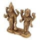 Handmade Golden Brass Vishnu Laxmi Standing Statue