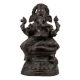 Handmade Matt Black Brass Lord Ganesha Statue