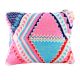 Multicolored Hand Emboidered Zip Top Cotton Jaquard Clutch Bag