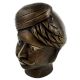 Handmade Brown Brass Muniswaran God Head Shiva Head