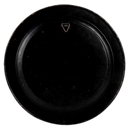 Black And Golden Brass Wall Hanging Plate With Bidri Work