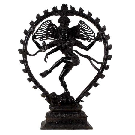 Shiva Natraja Statue In Black Finish Aluminium master craft