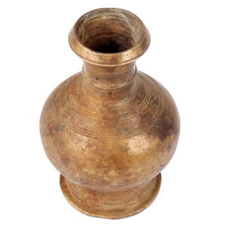 Rustic Brass Surahi Pot