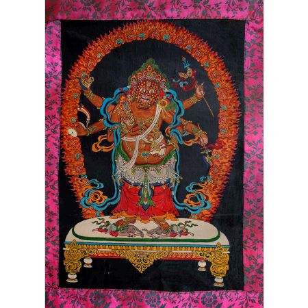 Thangka Panting of Six Arm Mahakala