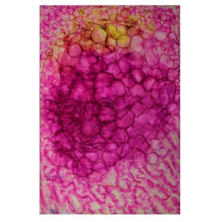 Mahatma Gandhi  Abstract Art Painting On Cloth