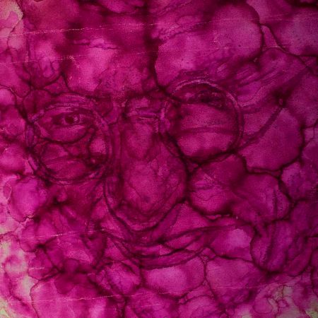 Mahatma Gandhi  Abstract Art Painting On Cloth