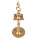 Brass Kuthu Vilakku Oil Lamp Handmade In Golden Finish