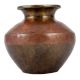 Handmade Brown Gold Ganga Jamuna pot