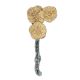 Multicolored Brass Door Handle Handcrafted Branch And Flower Design