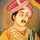 Life Size Portrait Painting Of Indian Raja Or Emperor