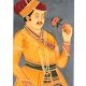 Mughal Emperor Miniature Canvas Painting
