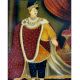 Canvas Painting Of Indian Maharaja Standing Wearing A Long Robe
