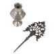 Decorative Brass Surma Dani In Silver Finish