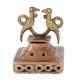 Two Birds Brass Foot Scrubber