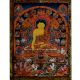 Tibetan Thangka Painting Of Shakyamuni Buddha Miracles