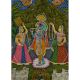 Pichwai Painting of Lord Krishna with Gopis and Cows